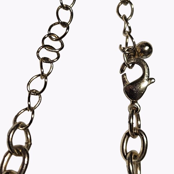 Retro Orange Faceted Chunky Nugget Beaded Statement Necklace Statement Jewelry - Picture 3 of 5